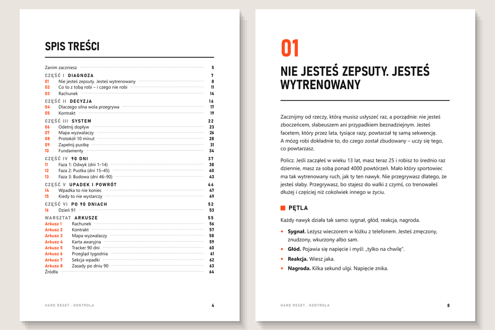 Spis treści i pierwszy rozdział